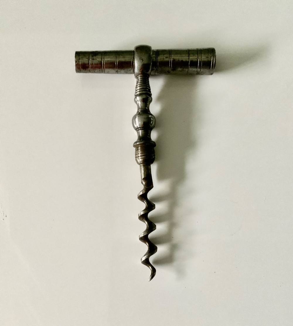 Georgian steel pocket corkscrew View III