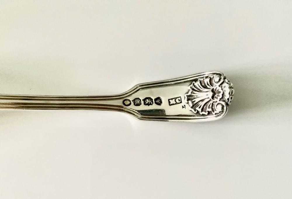 William IV silver cream ladle View III