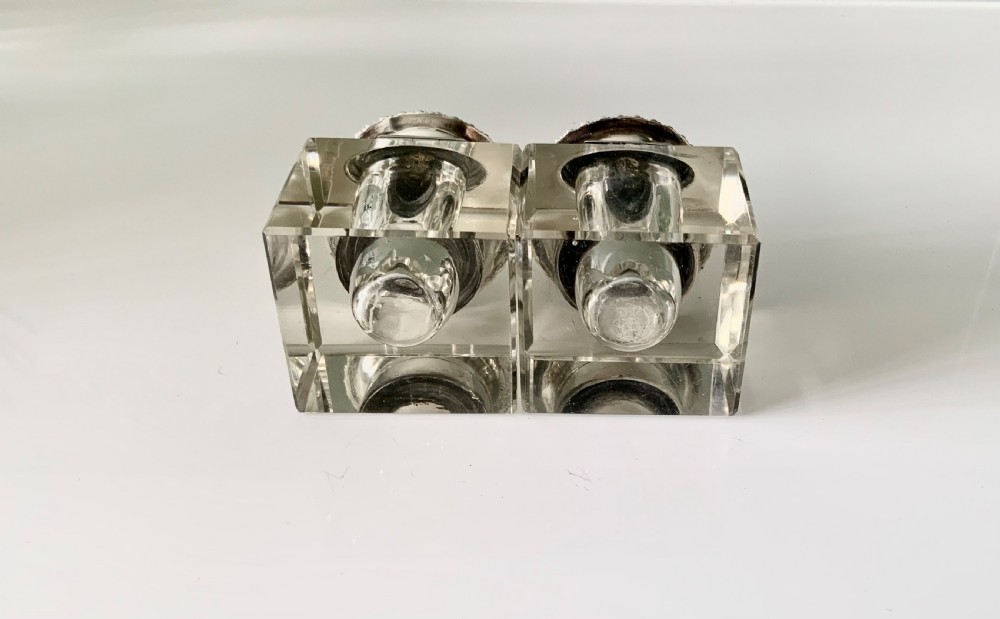 Victorian silver inkwell Standish - Grinsell & Sons View VIII