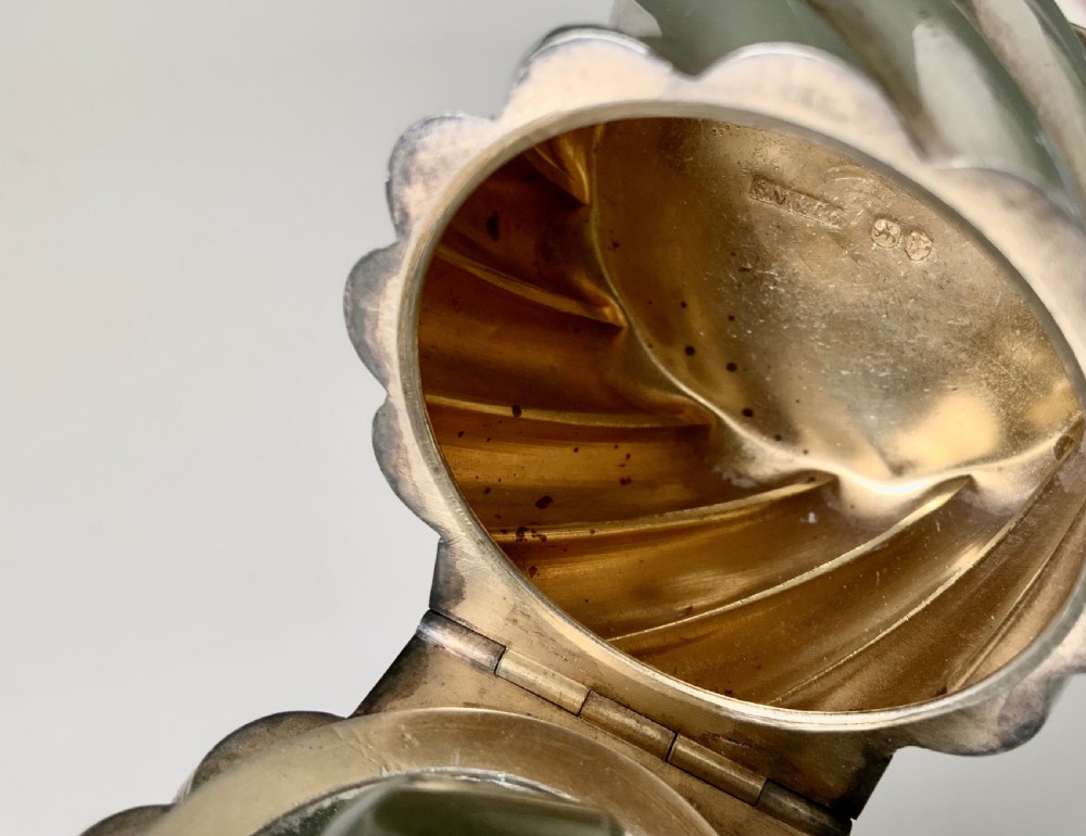 Large silver writhen scent bottle - Sampson Mordan View IV