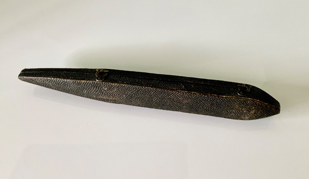 Late 18th century boxed proportional brass compass View VII