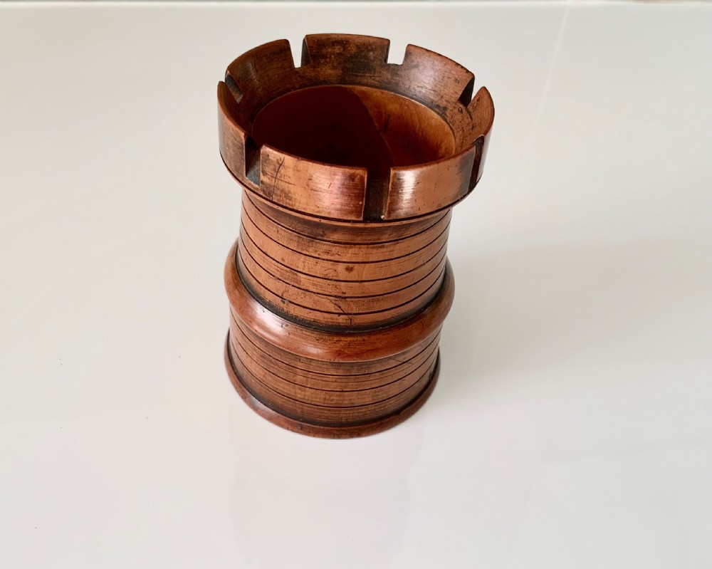 Boxwood castle top dice shaker View IV