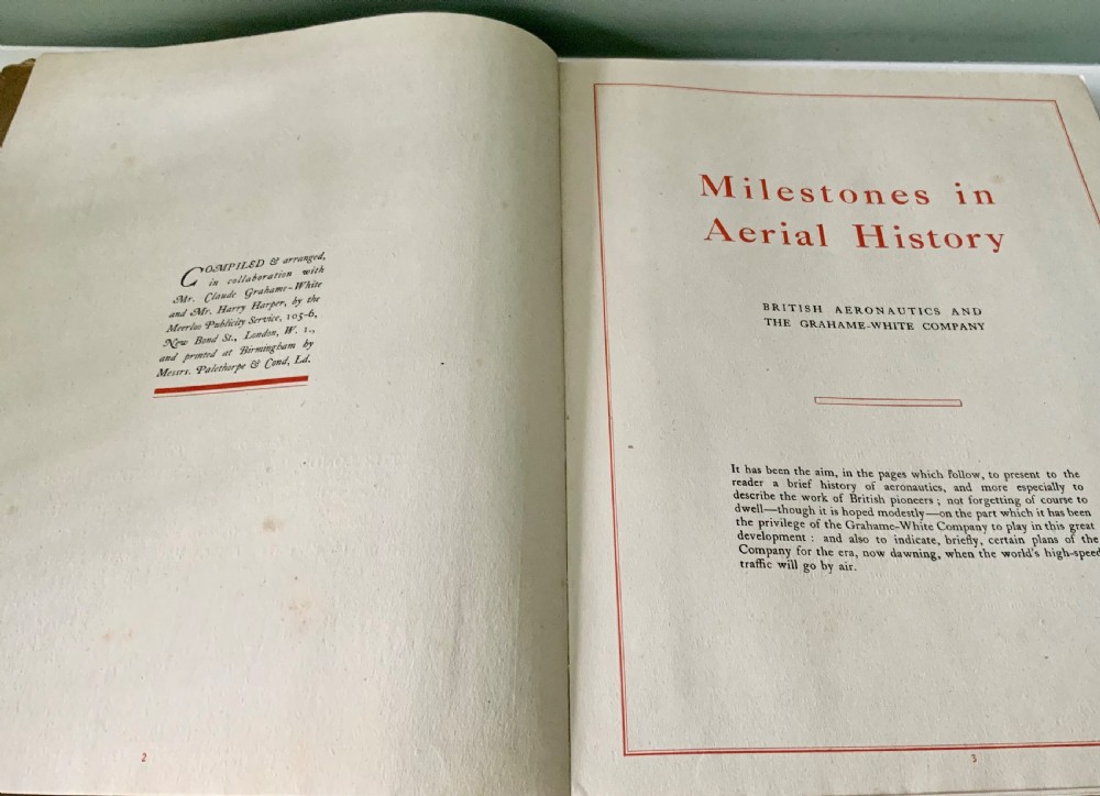 Antique book - The Birthplace of Aerial Power - 1919 View III