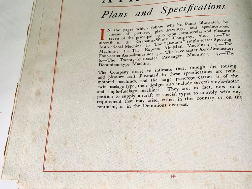 Antique book - The Birthplace of Aerial Power - 1919 View IX