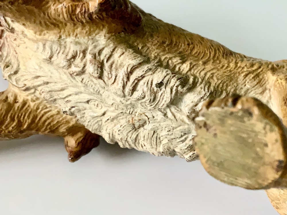 Cold painted bronze Lion View VIII