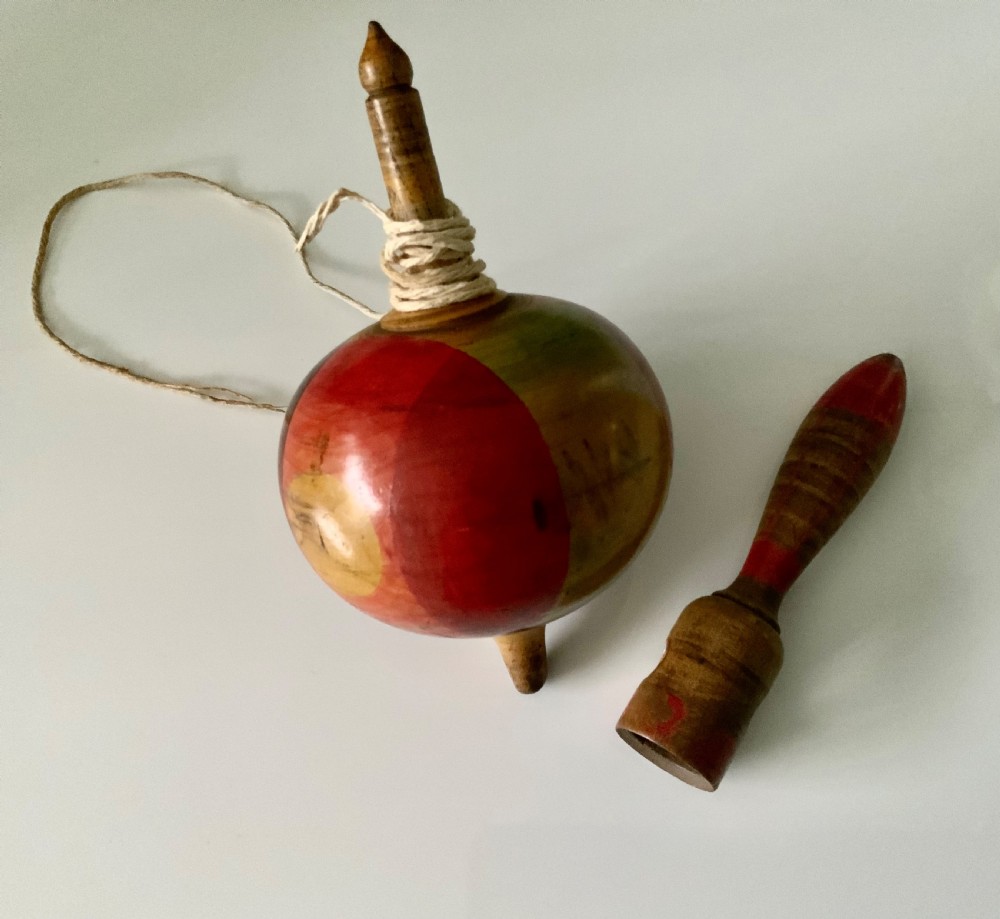 French wooden spinning top