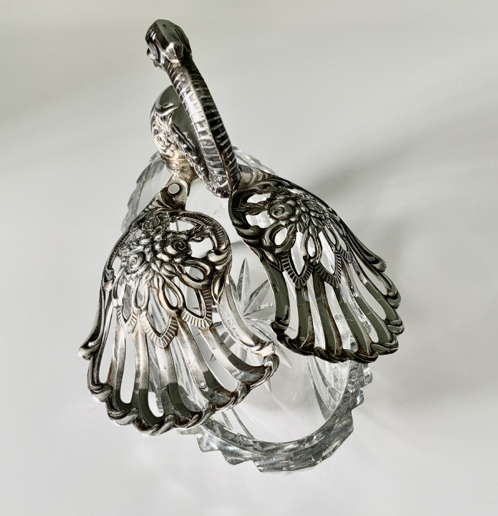 Silver & Glass Swan dish View III