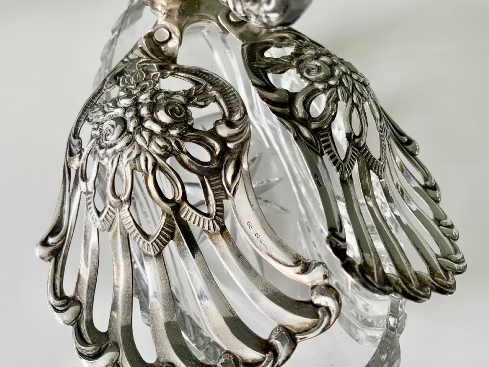 Silver & Glass Swan dish View V