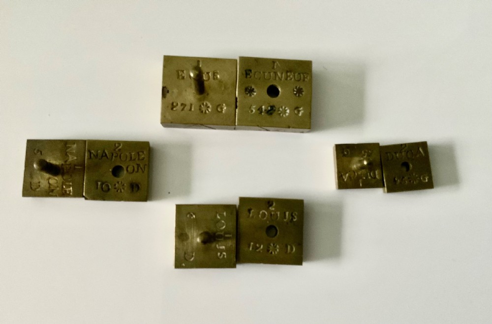 Rare set of 18th century coin scales & weights View V