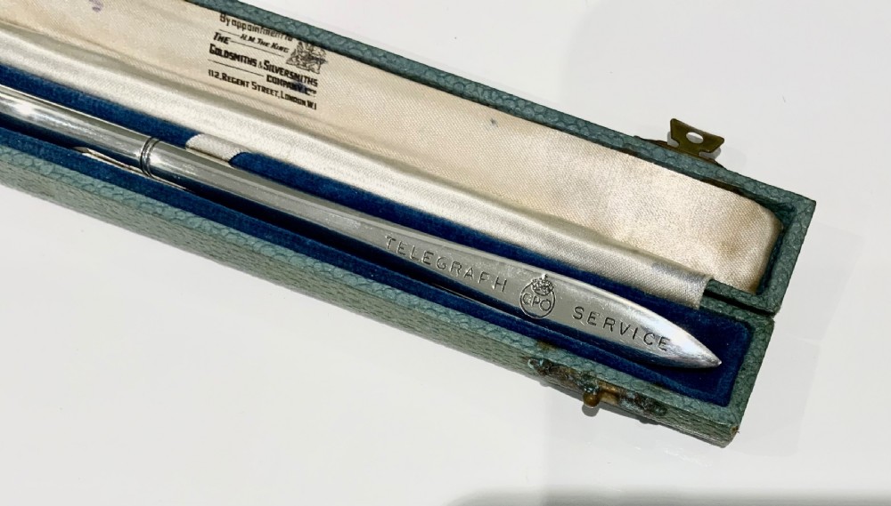Silver dip pen/letter opener GPO View II