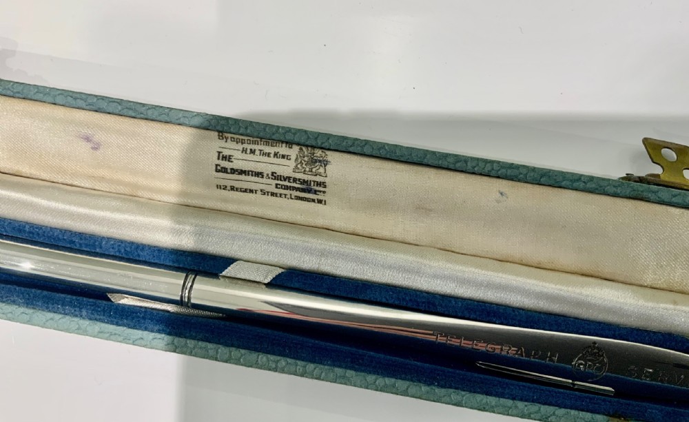 Silver dip pen/letter opener GPO View III