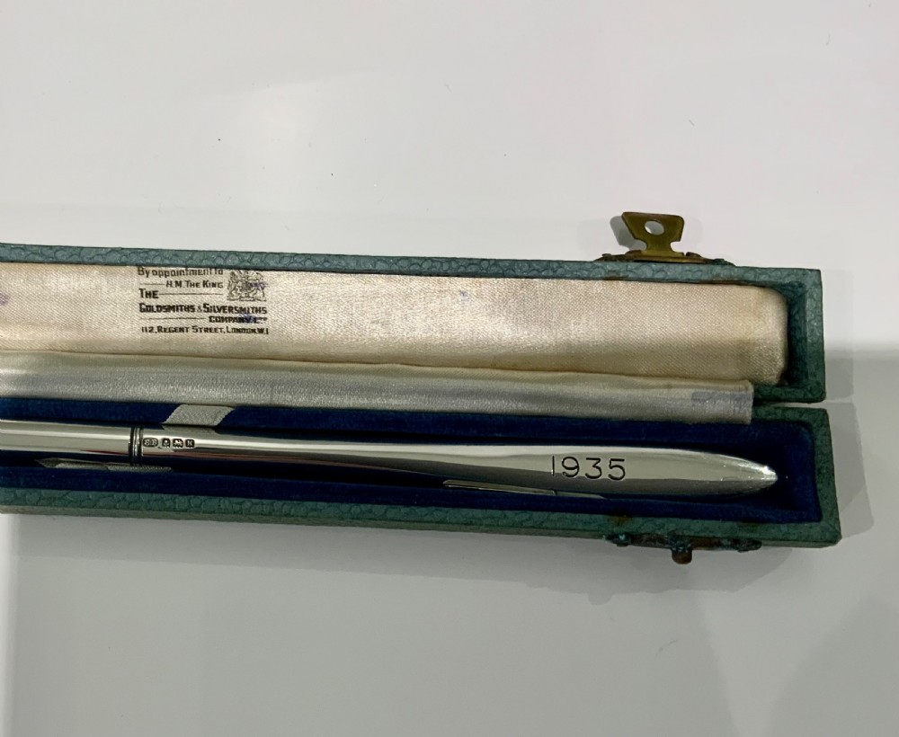 Silver dip pen/letter opener GPO View IV