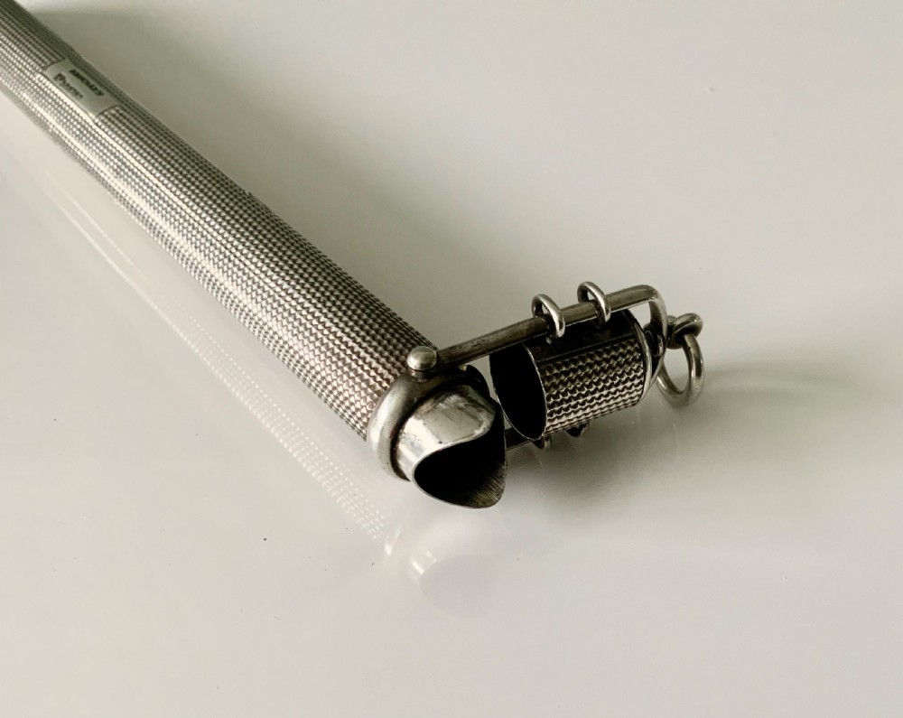Sampson Mordan Chester silver chatelaine thermometer holder View VI