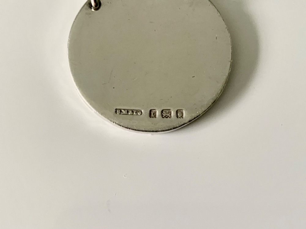 Art deco silver Whisky label View III