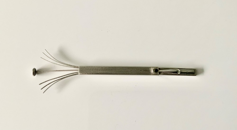 Art Deco silver swizzle stick