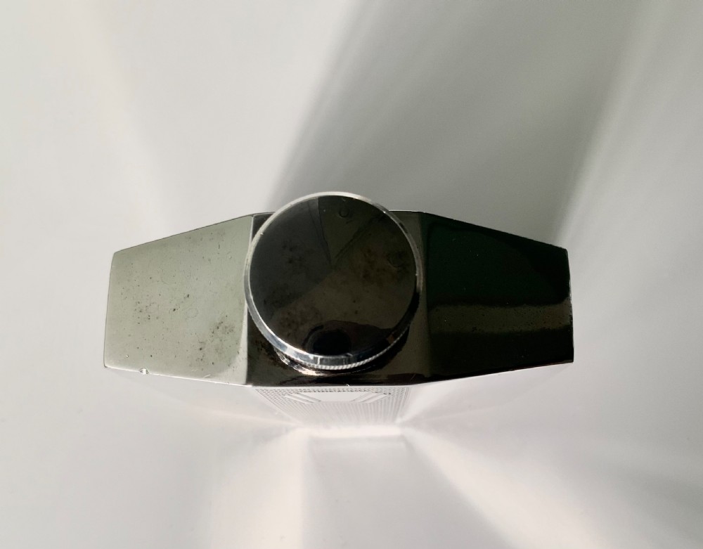 Art Deco silver plated hip flask View IV