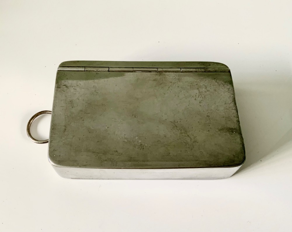 James Dixon & Son plated sandwich tin & Flask View V