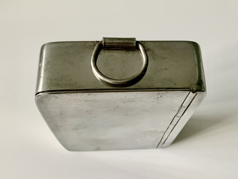 James Dixon & Son plated sandwich tin & Flask View X