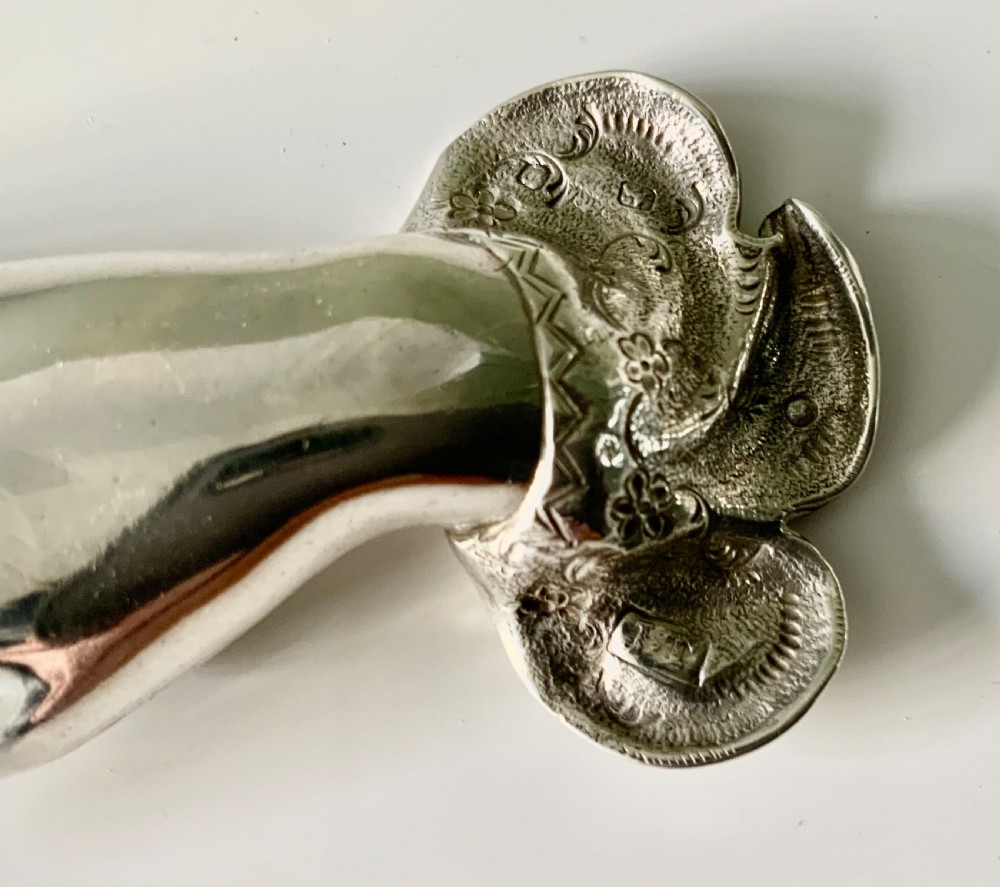 Victorian silver hand brooch - Combe Martin? View III