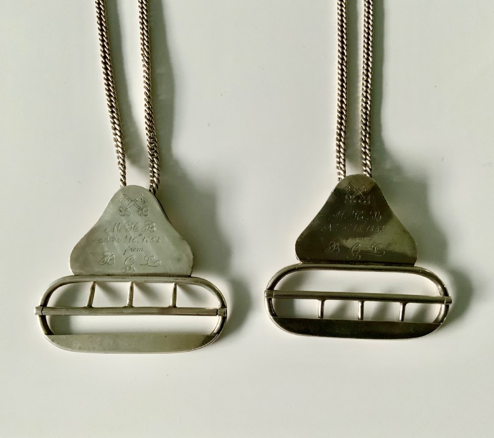 Victorian silver nurses buckles View V