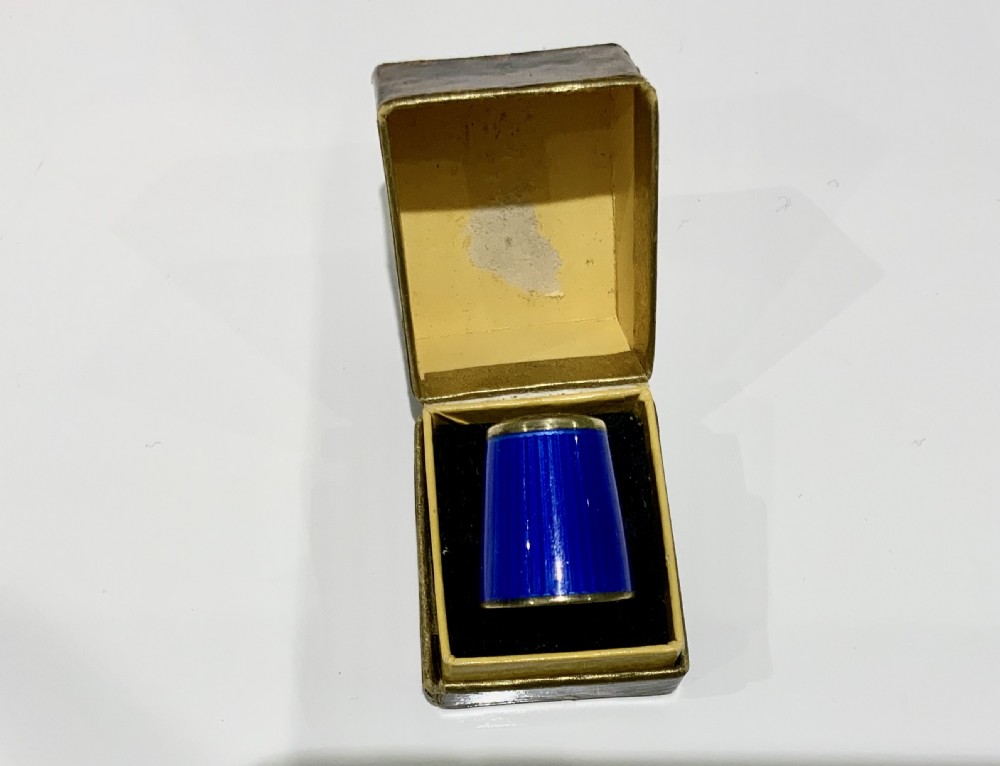David Anderson silver & enamel thimble