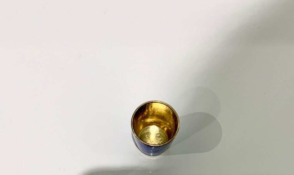 David Anderson silver & enamel thimble View V