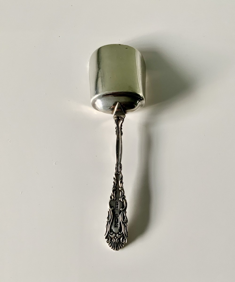 Edwardian silver caddy spoon View II