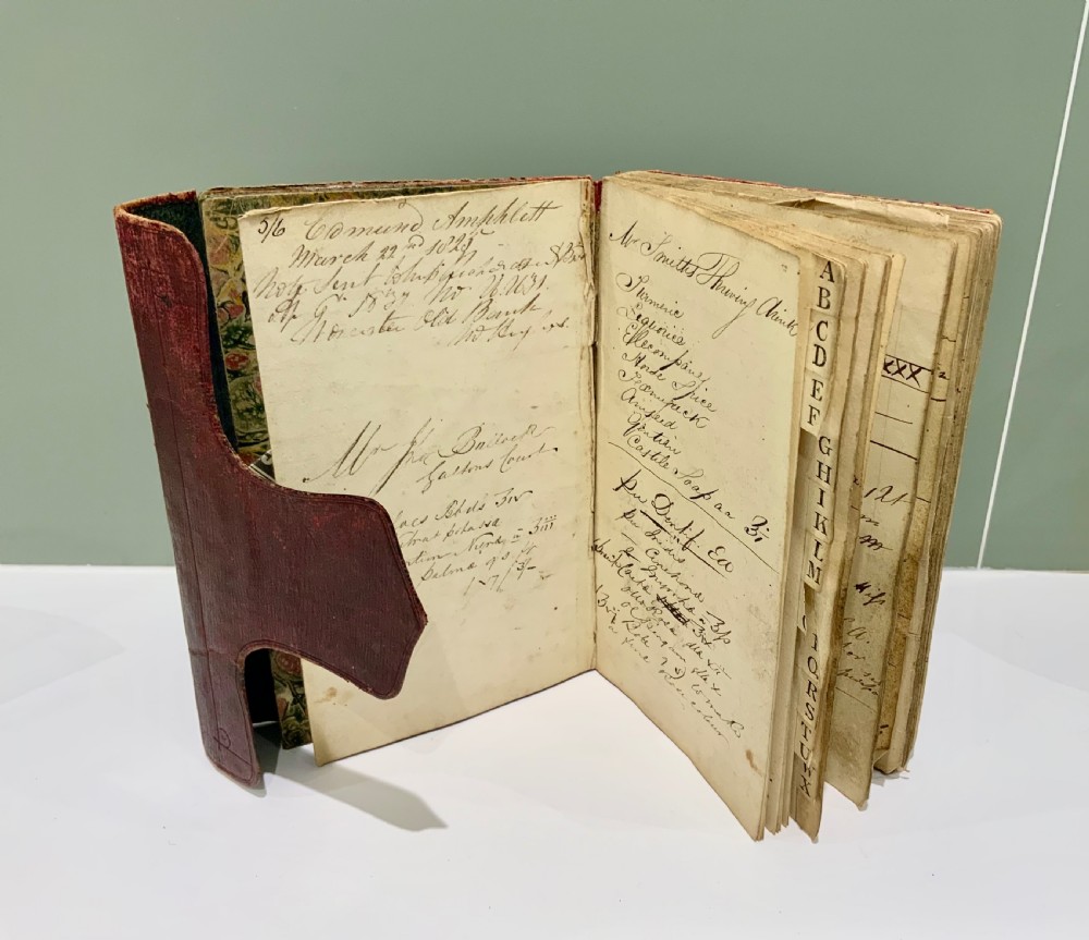 Apothecary’s handwritten note book 1825