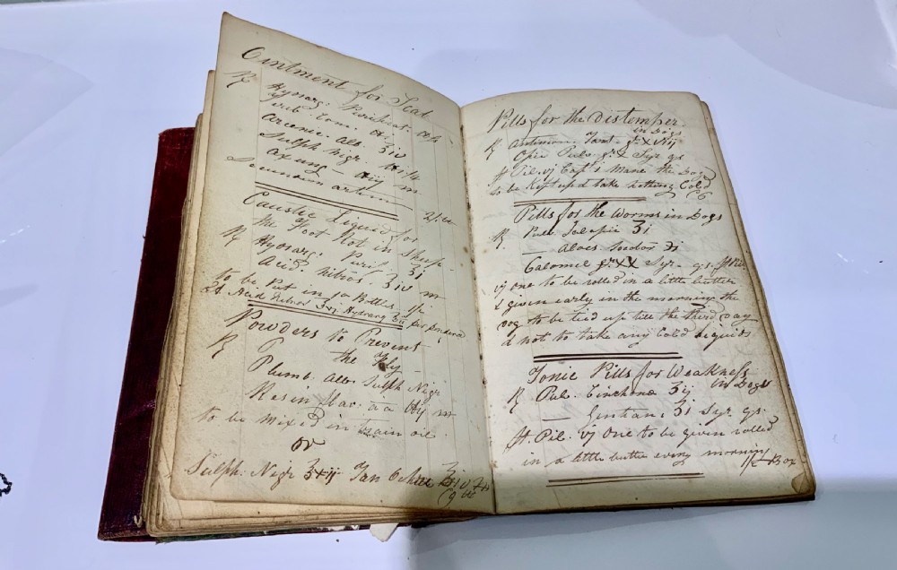Apothecary’s handwritten note book 1825 View VII