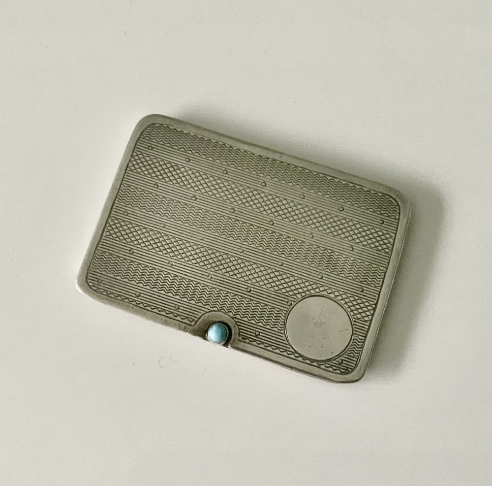Edwardian silver stamp case