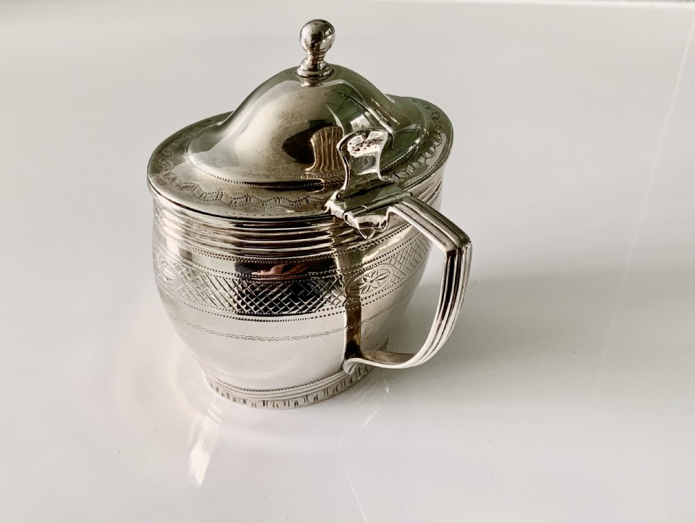Georgian silver mustard pot View III