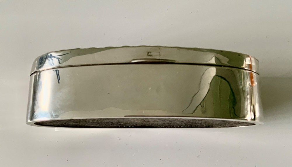 Edwardian silver, tortoiseshell, mother of pearl ring box.
 View IV