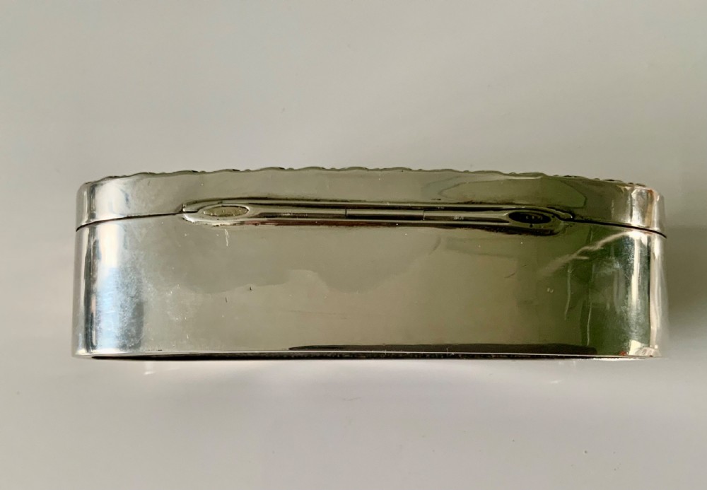 Edwardian silver, tortoiseshell, mother of pearl ring box.
 View VI