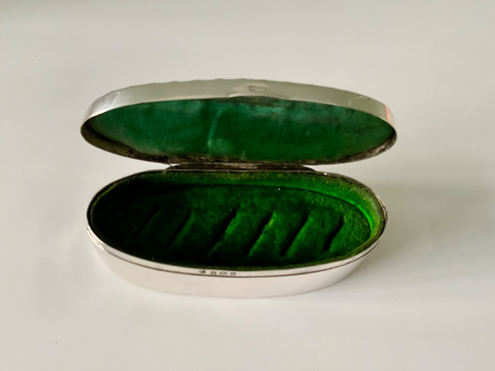 Edwardian silver, tortoiseshell, mother of pearl ring box.
 View VII