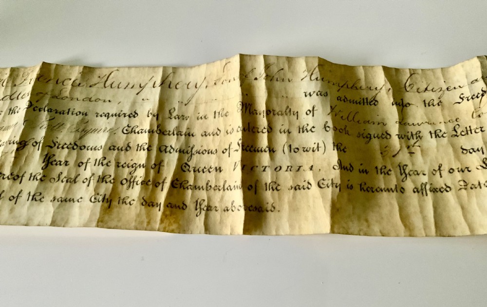 Victorian copy of “Freedom City of London” View V