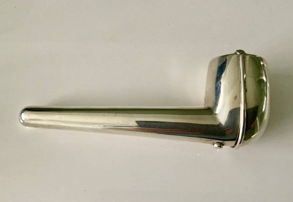 Edwardian silver pipe holder View II