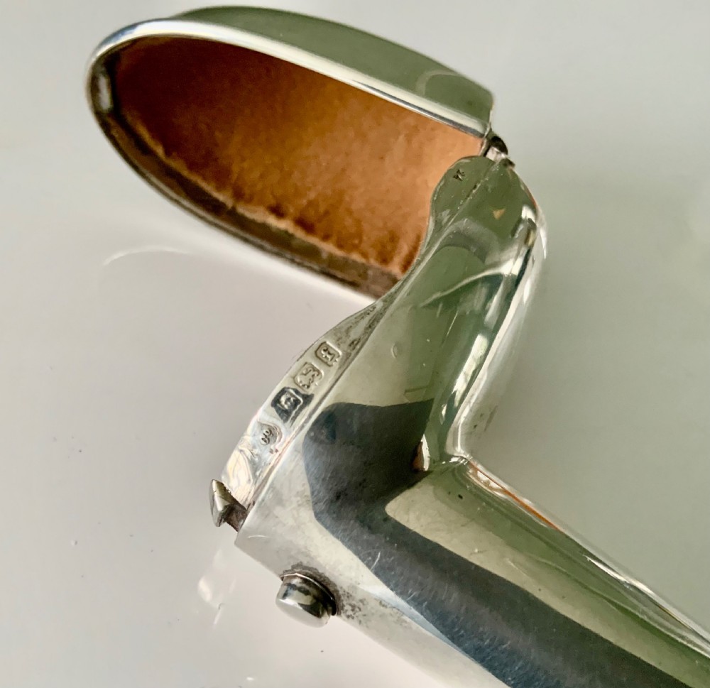 Edwardian silver pipe holder View IV