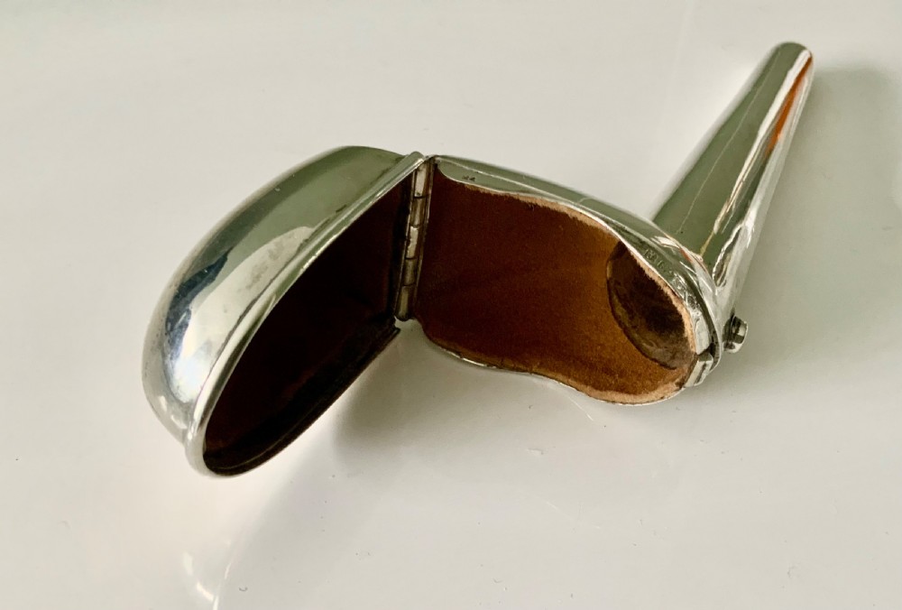 Edwardian silver pipe holder View V
