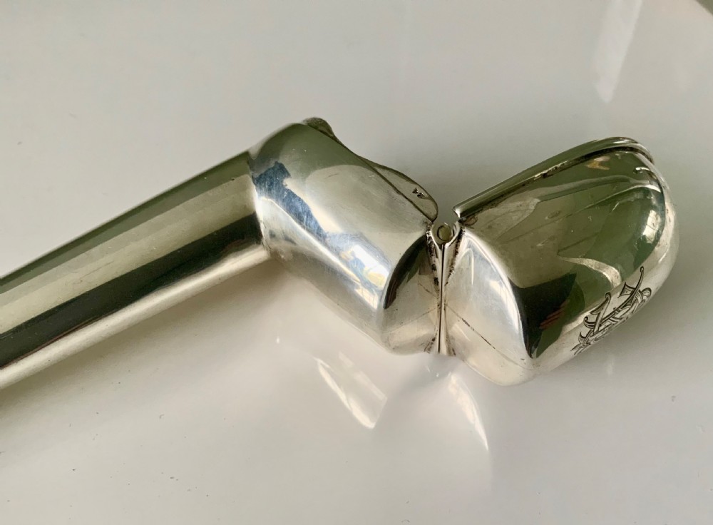 Edwardian silver pipe holder View VII