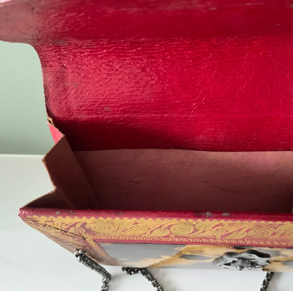 Regency tortoiseshell & leather bag. View VI