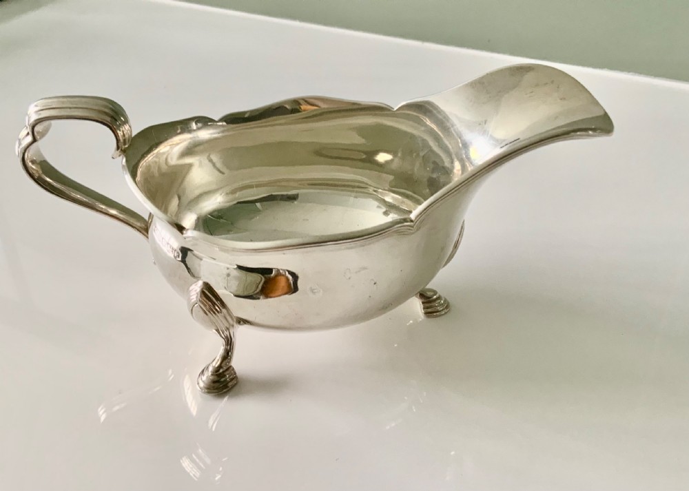 Silver sauce boat 