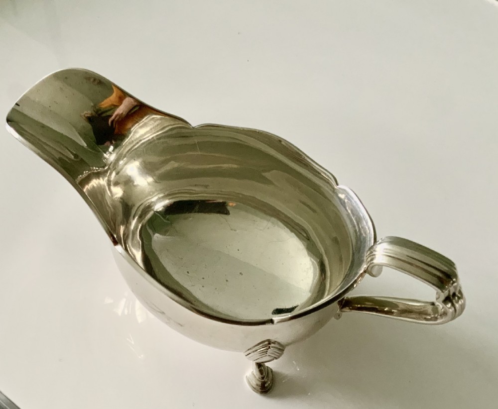 Silver sauce boat  View IV