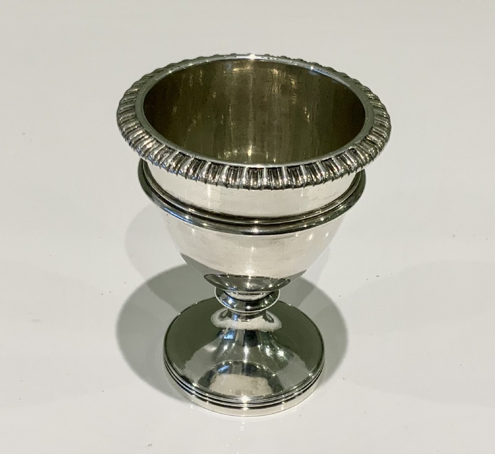 Georgian silver egg cup