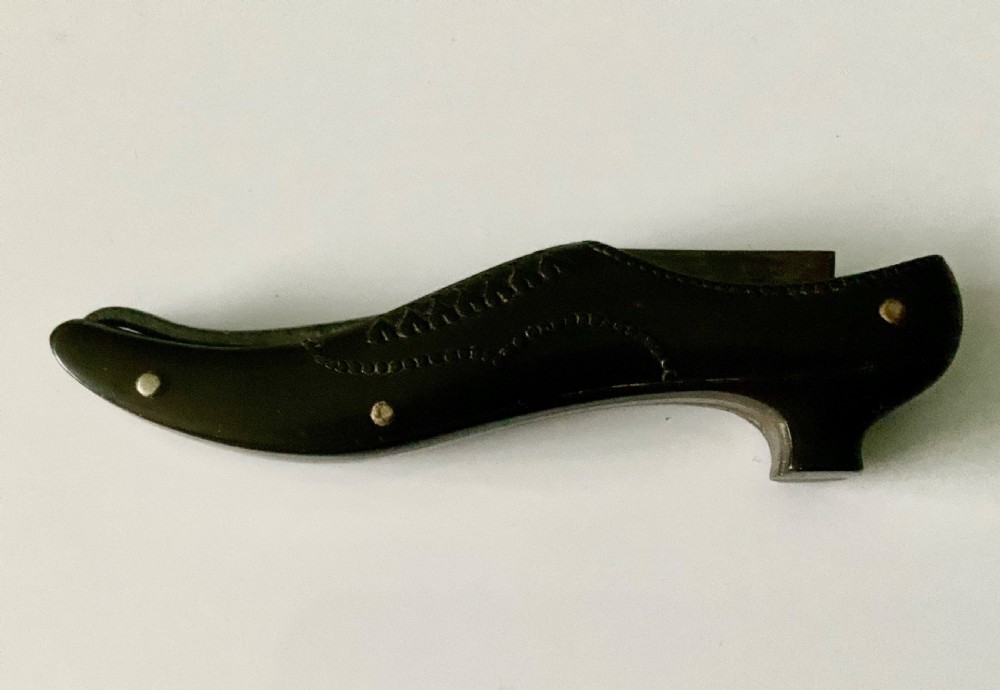 Novelty Bakelite button hook