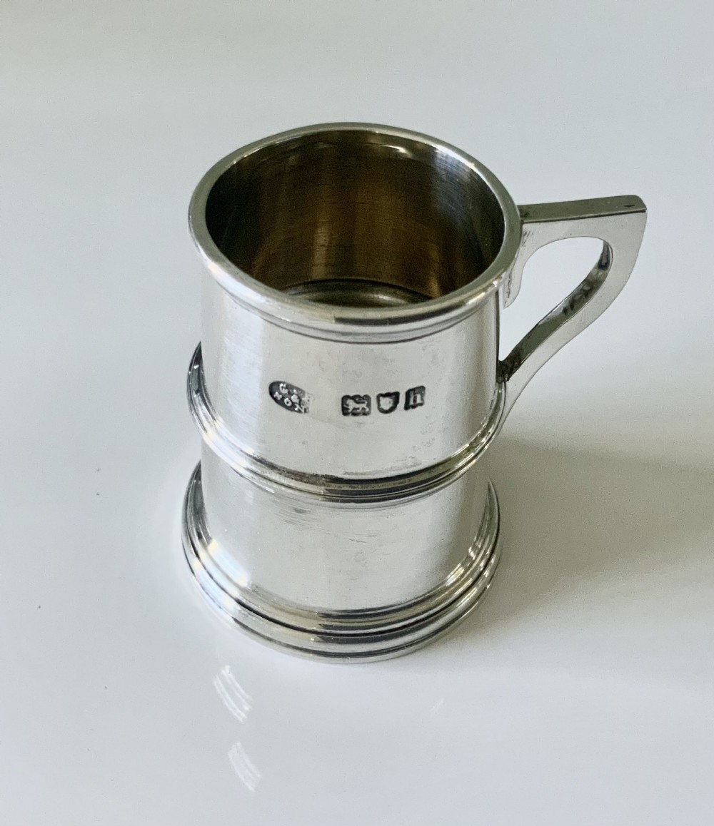 Miniature silver tankard