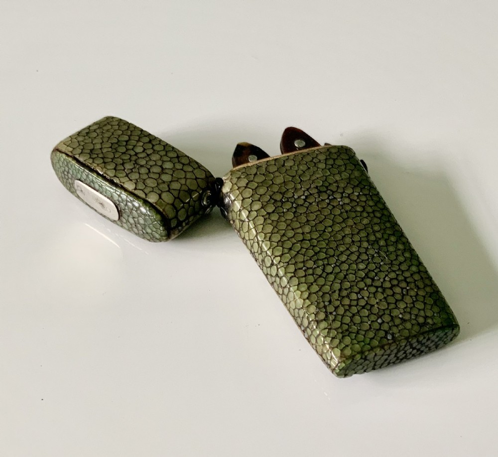 Georgian shagreen lancet case