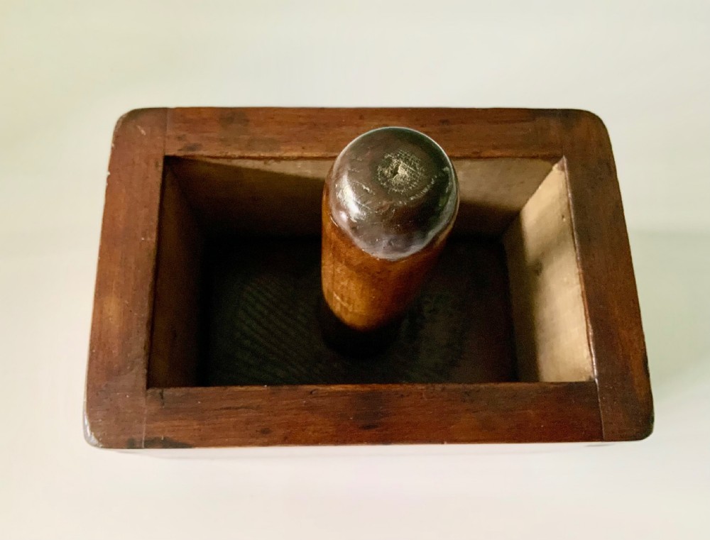 19th century treen butter press View II