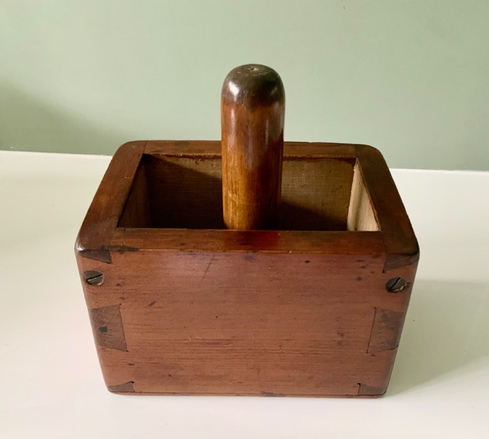 19th century treen butter press View III