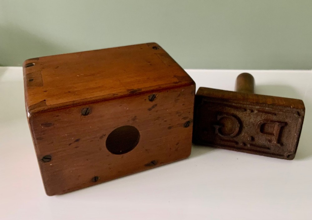 19th century treen butter press View IV