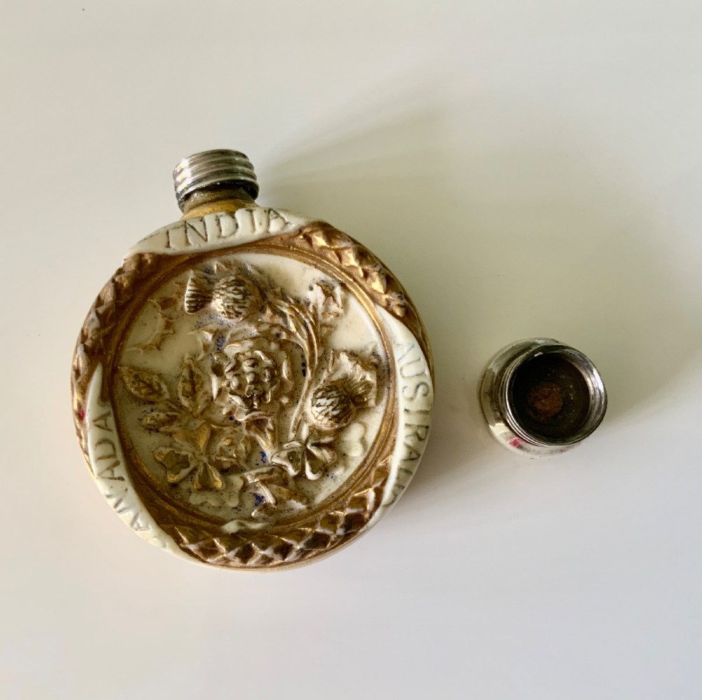 Royal Worcester scent bottle - Queen Victorias Jubilee View IV